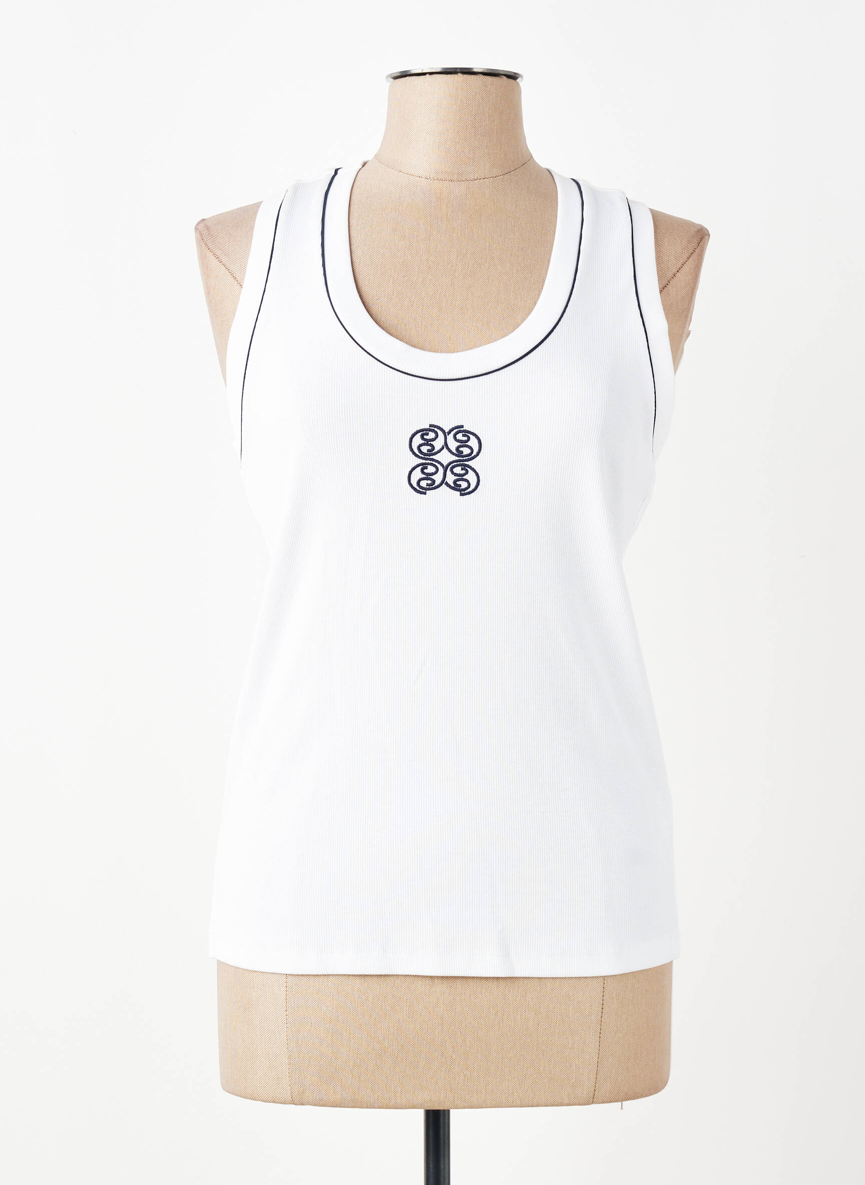 Débardeur stretch sans manche blanc ACCESS femme
