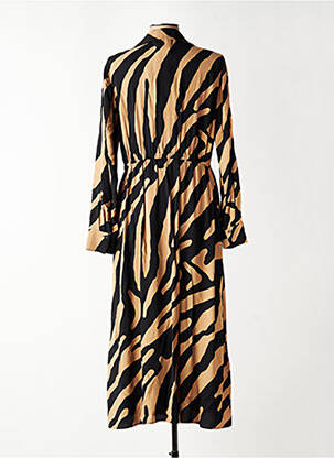 Robe longue manches longues manches longues beige PENNYBLACK femme