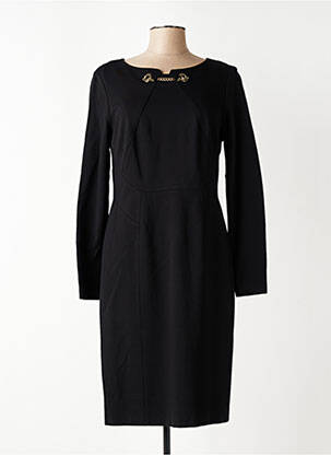 Robe mi-longue manches longues manches longues noir JOSEPH RIBKOFF femme