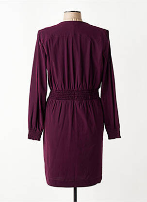 Robe courte manches longues manches longues violet INDIES femme