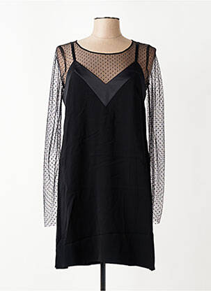 Robe courte manches longues manches longues noir PENNYBLACK femme