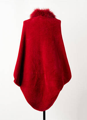 Poncho col v rouge SEASON femme