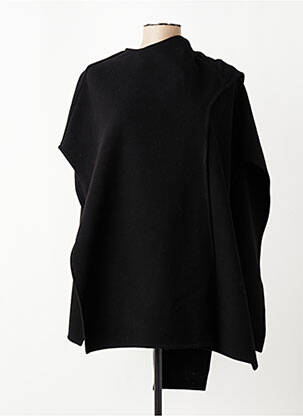 Poncho coupe large noir ACCESS femme