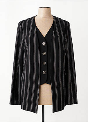 Blazer coupe cintrée noir FRANK LYMAN femme