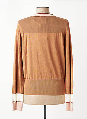 Gilet manches longues resserrée sur le bas marron PENNYBLACK femme