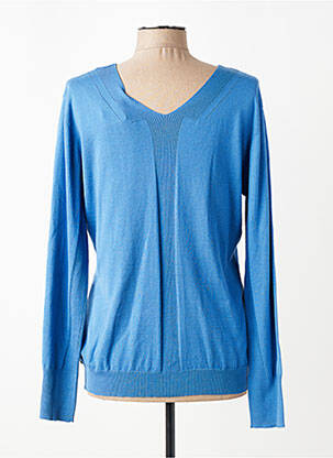 Pull col v manches longues bleu PENNYBLACK femme
