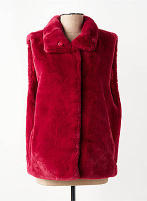 Gilet sans manche poches rouge RINO & PELLE femme