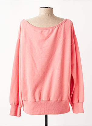 Sweat-shirt stretch manches longues rose JUVIA femme
