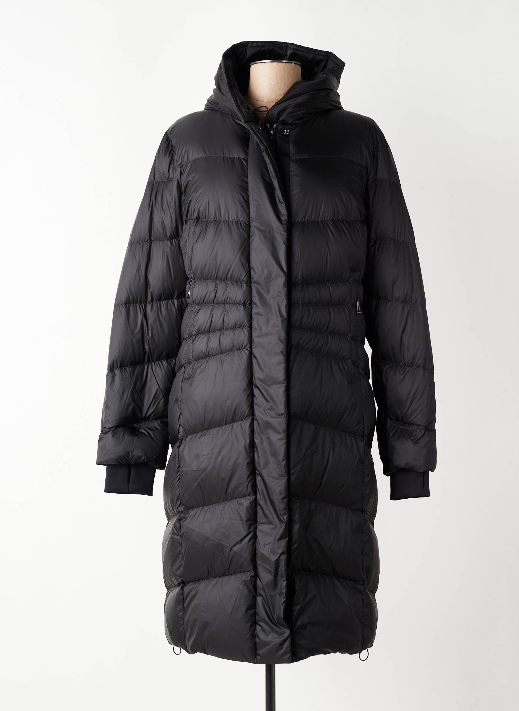 Doudoune manches longues a capuche noir GIL BRET femme