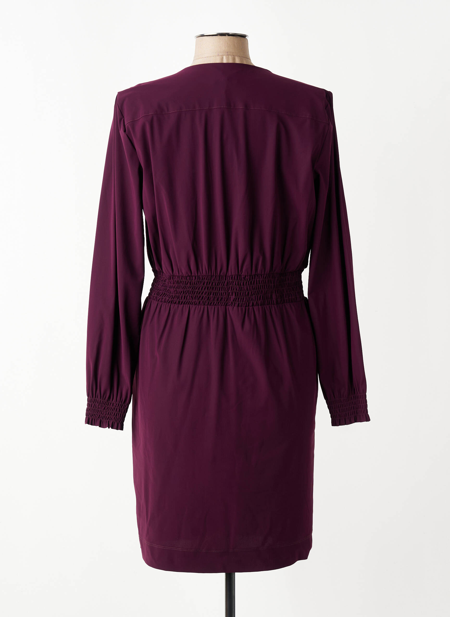 Robe courte manches longues manches longues violet INDIES femme