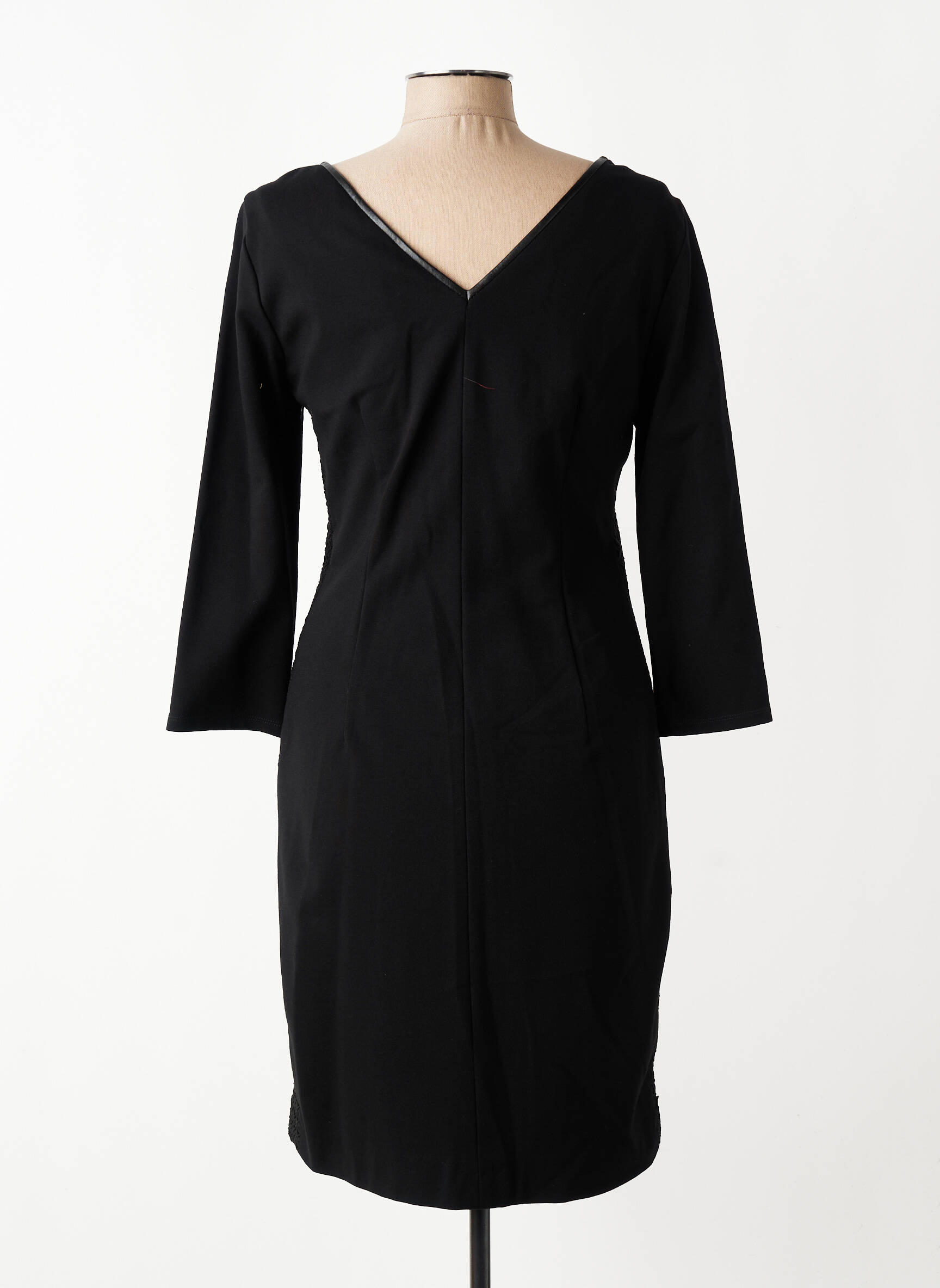 Robe mi-longue manches longues manches longues noir PENNYBLACK femme
