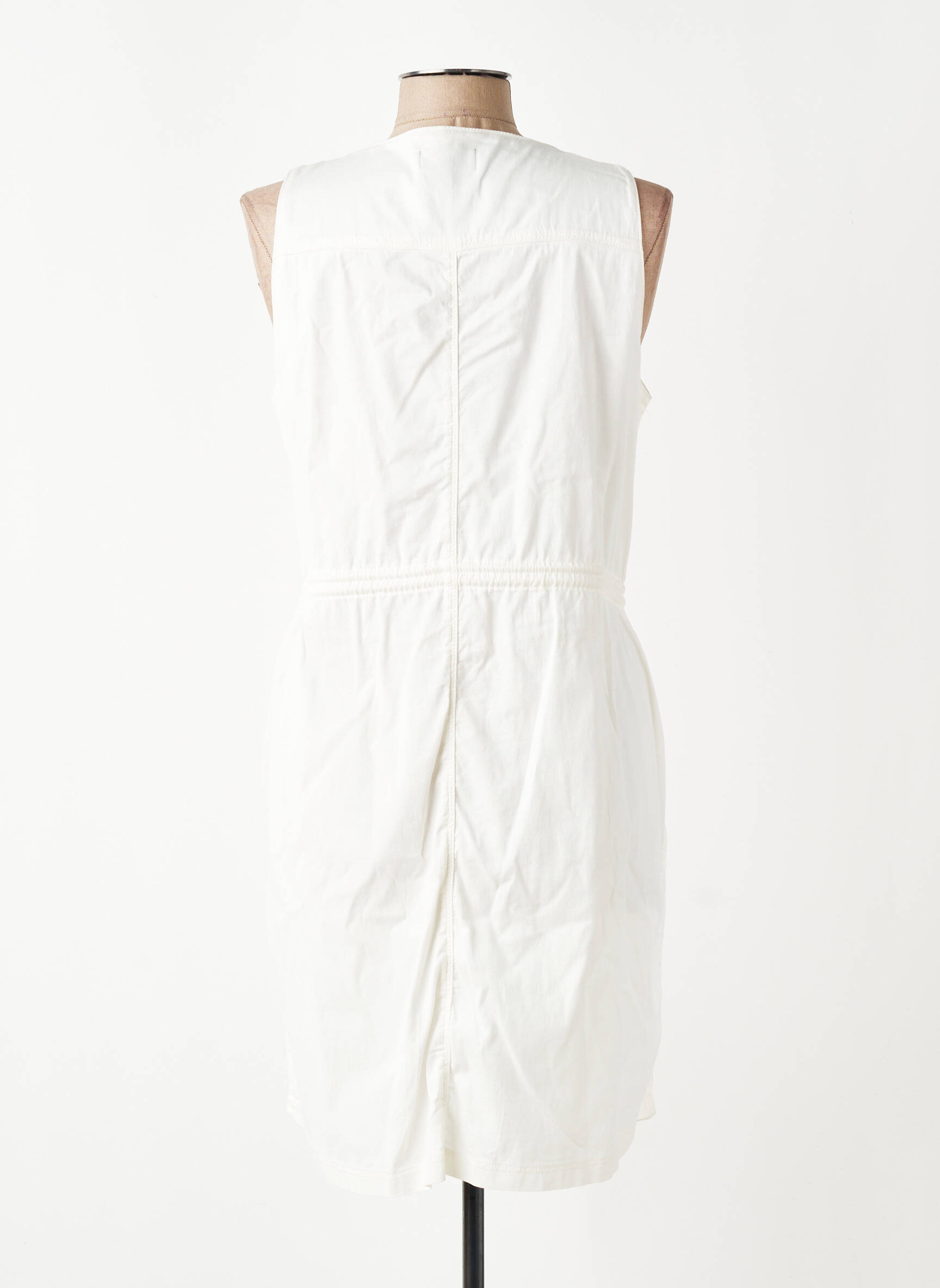 Robe courte sans manche sans manche beige EVA KAYAN femme