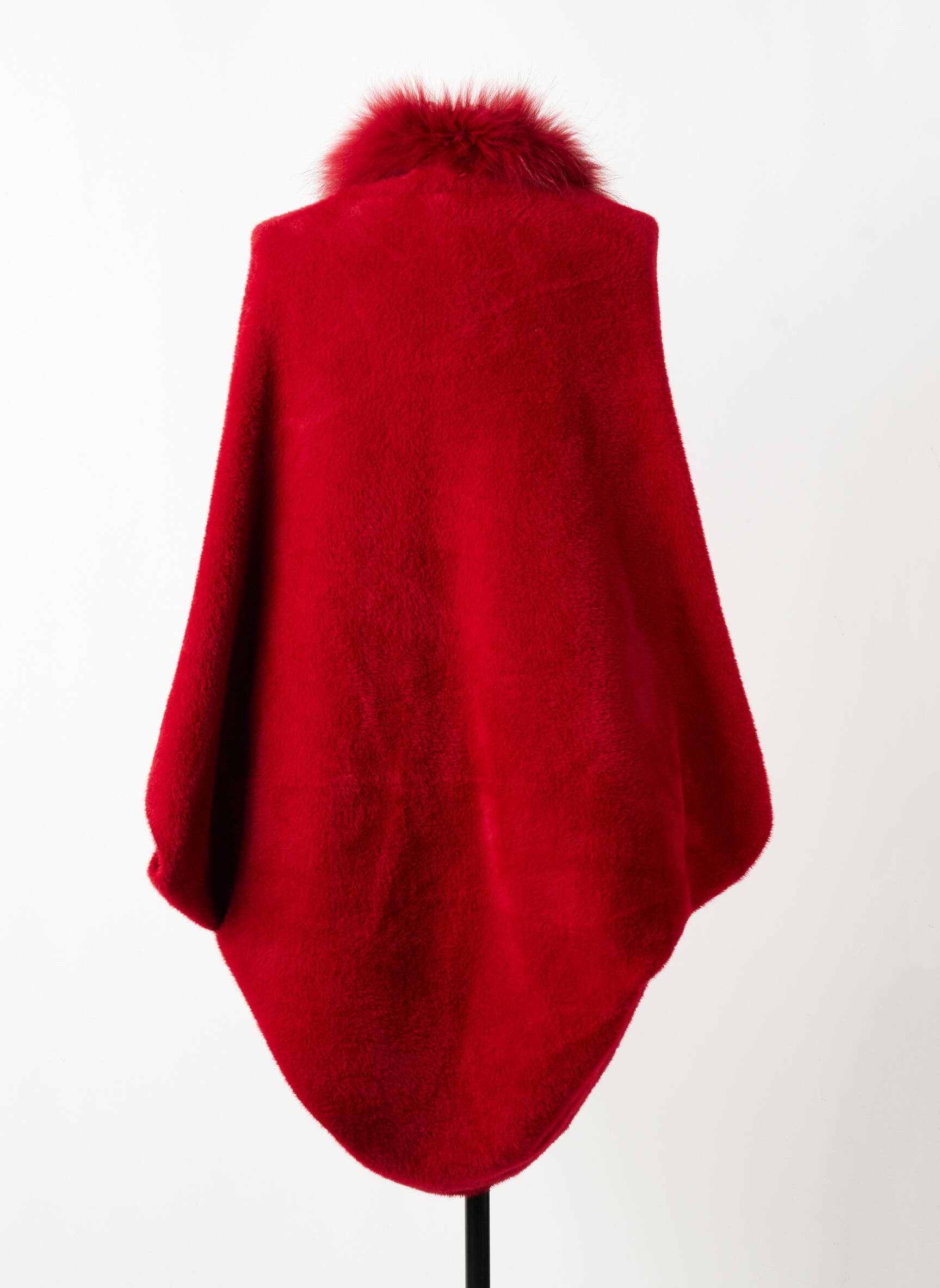 Poncho col v rouge SEASON femme
