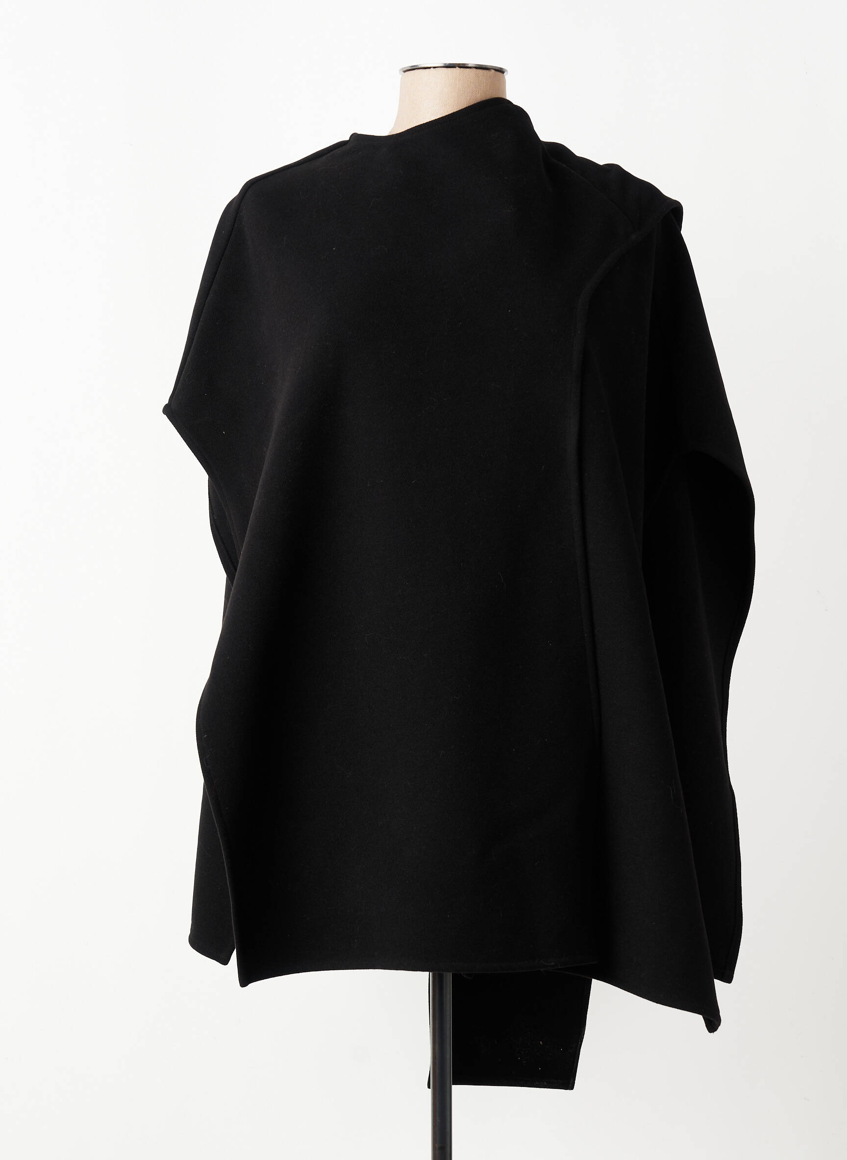 Poncho coupe large noir ACCESS femme