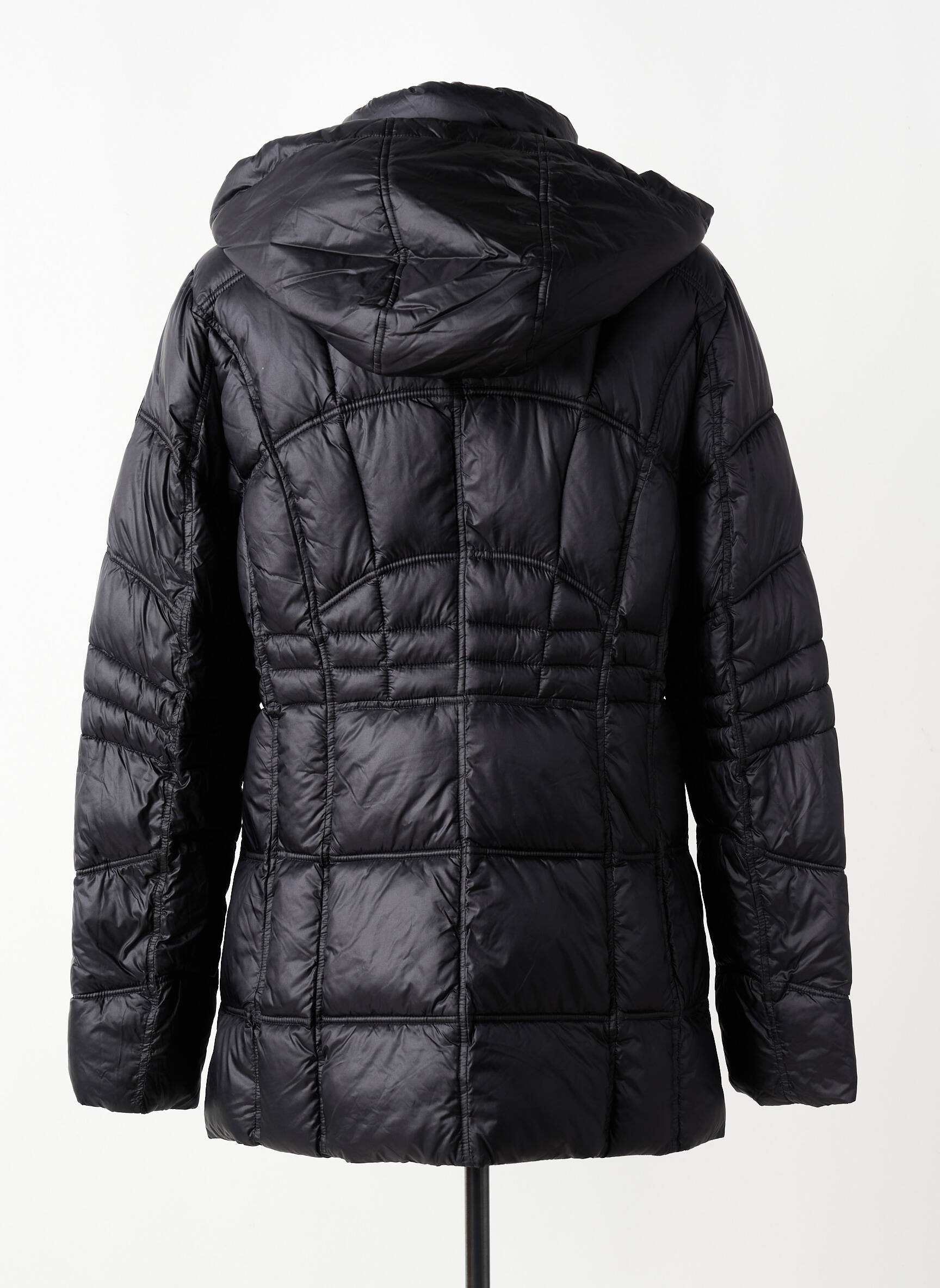 Doudoune manches longues a capuche noir GIL BRET femme