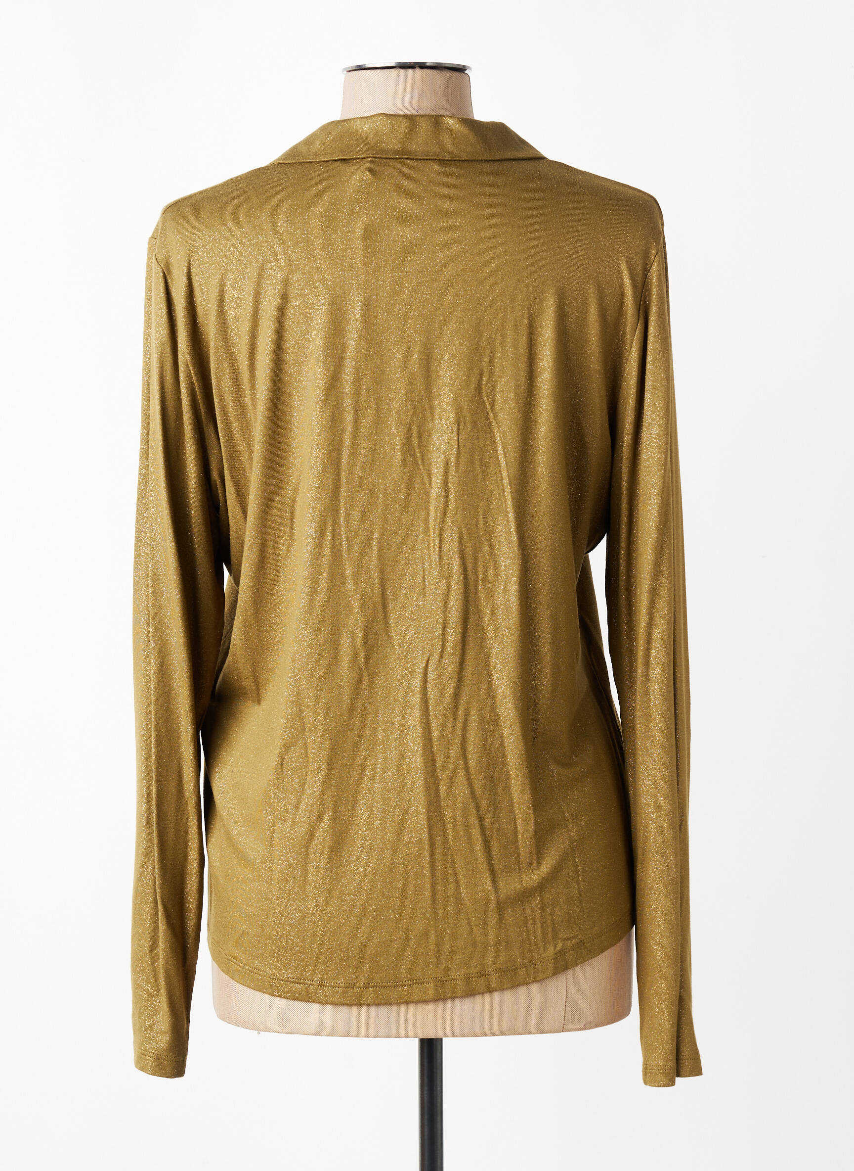 Polo manches longues manches longues vert EVA KAYAN femme