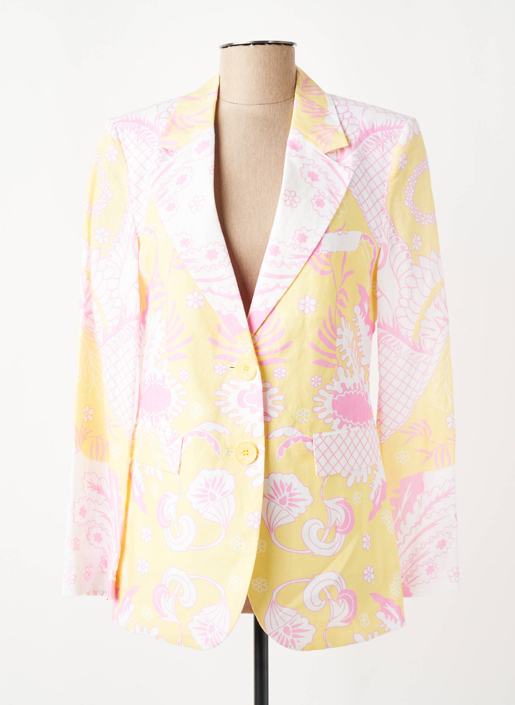 Blazer poches jaune HERZEN'S ANGELEGENHEIT femme