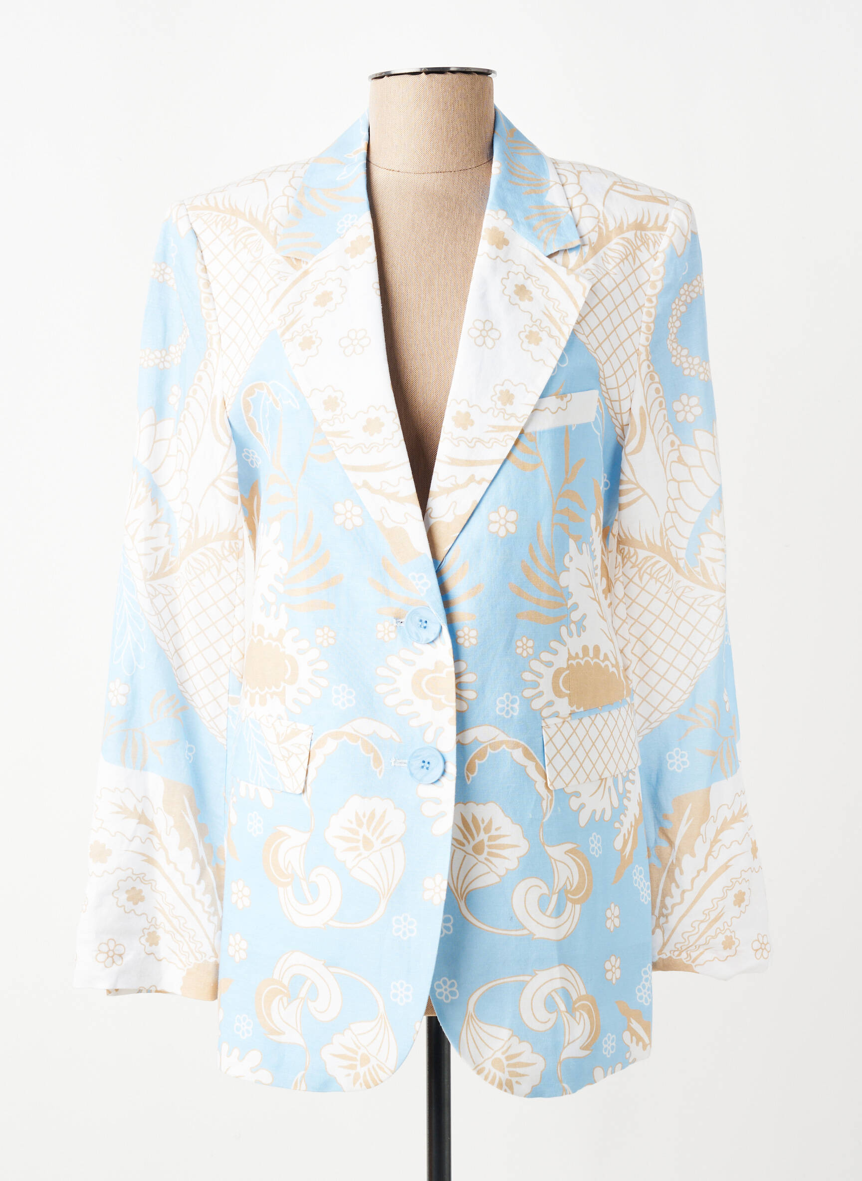 Blazer poches bleu HERZEN'S ANGELEGENHEIT femme