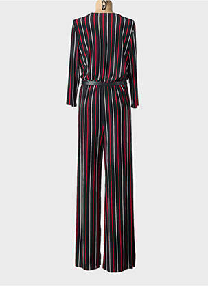 Combi-pantalon col cache-coeur manches 3/4 noir FRANK LYMAN femme