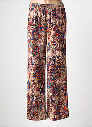 Pantalon large taille normale taille normale beige LA FEE MARABOUTEE femme