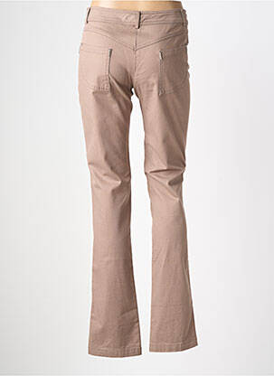Pantalon droit stretch taille normale marron NATHALIE CHAIZE femme