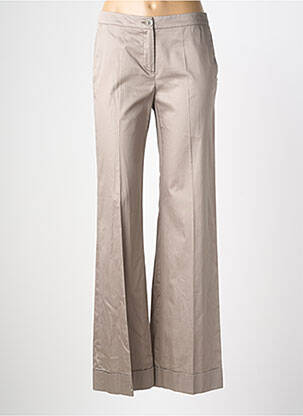 Pantalon droit tissage popeline taille normale gris PENNYBLACK femme