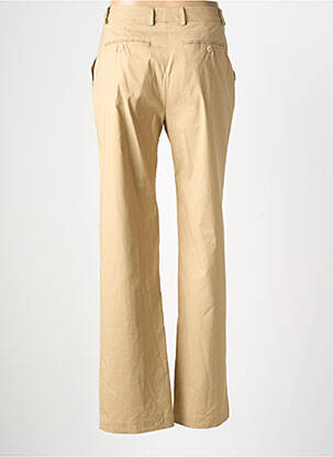 Pantalon droit tissage popeline taille normale beige BENSIMON femme