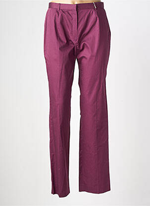 Pantalon droit tissage popeline taille normale violet GERARD DAREL femme