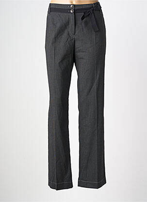 Pantalon droit stretch taille normale noir GARELLA femme