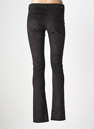 Pantalon slim taille basse taille basse noir RENHSEN femme