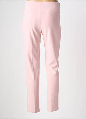 Pantalon droit stretch taille normale rose FRANK LYMAN femme