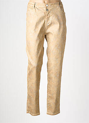 Pantalon droit stretch taille normale beige EVA KAYAN femme