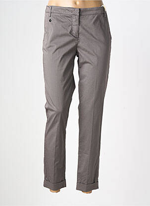 Pantalon chino stretch taille normale gris MANILA GRACE femme