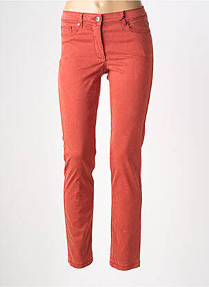 Pantalon slim tissage popeline taille normale orange BETTY BARCLAY femme