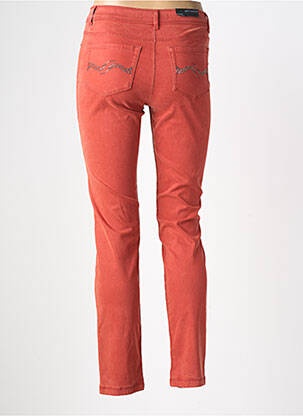 Pantalon slim tissage popeline taille normale orange BETTY BARCLAY femme