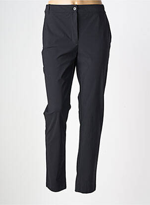 Pantalon slim tissage popeline taille normale noir INDIES femme