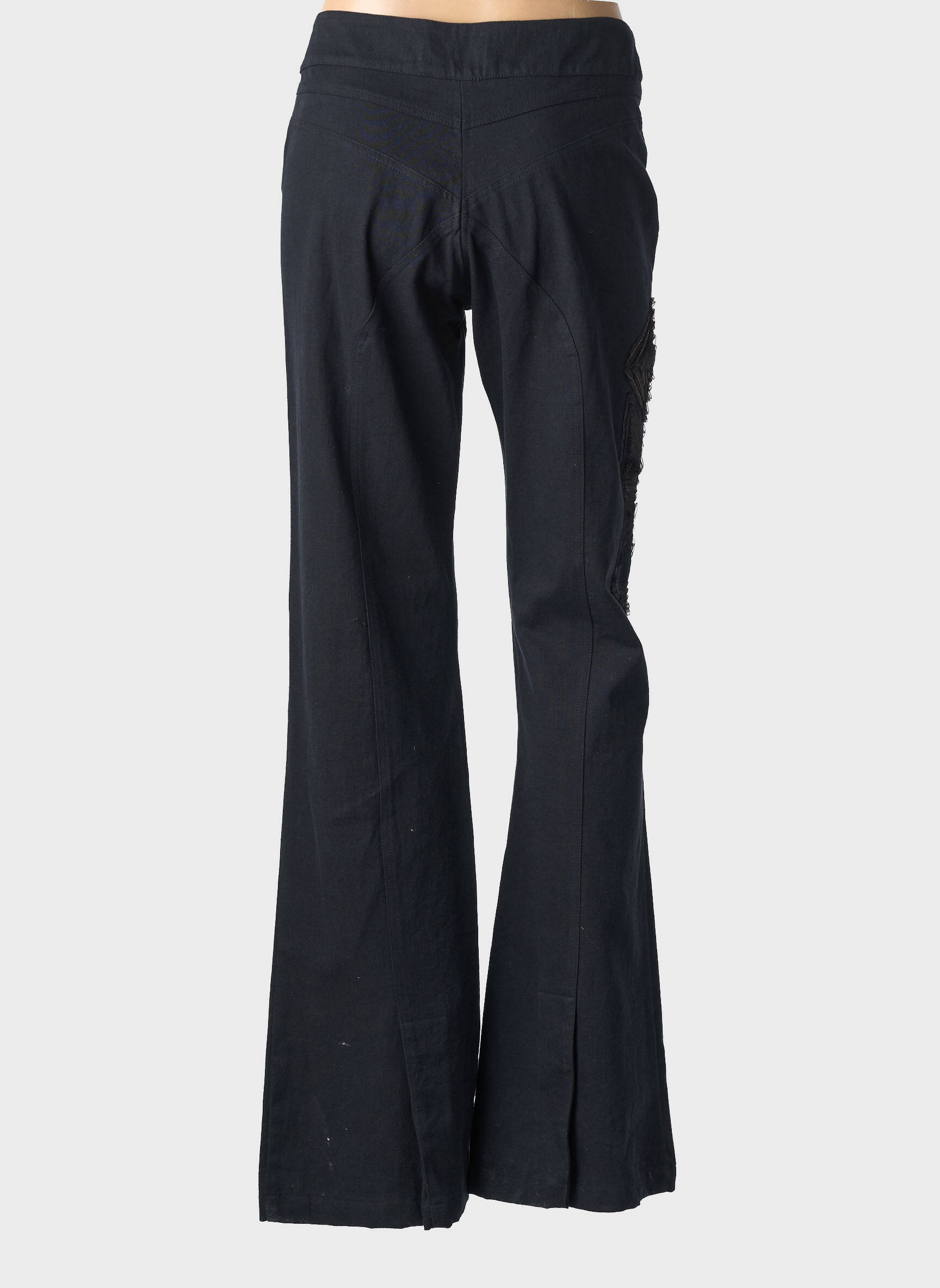 Pantalon droit stretch taille normale noir LEGATTE femme
