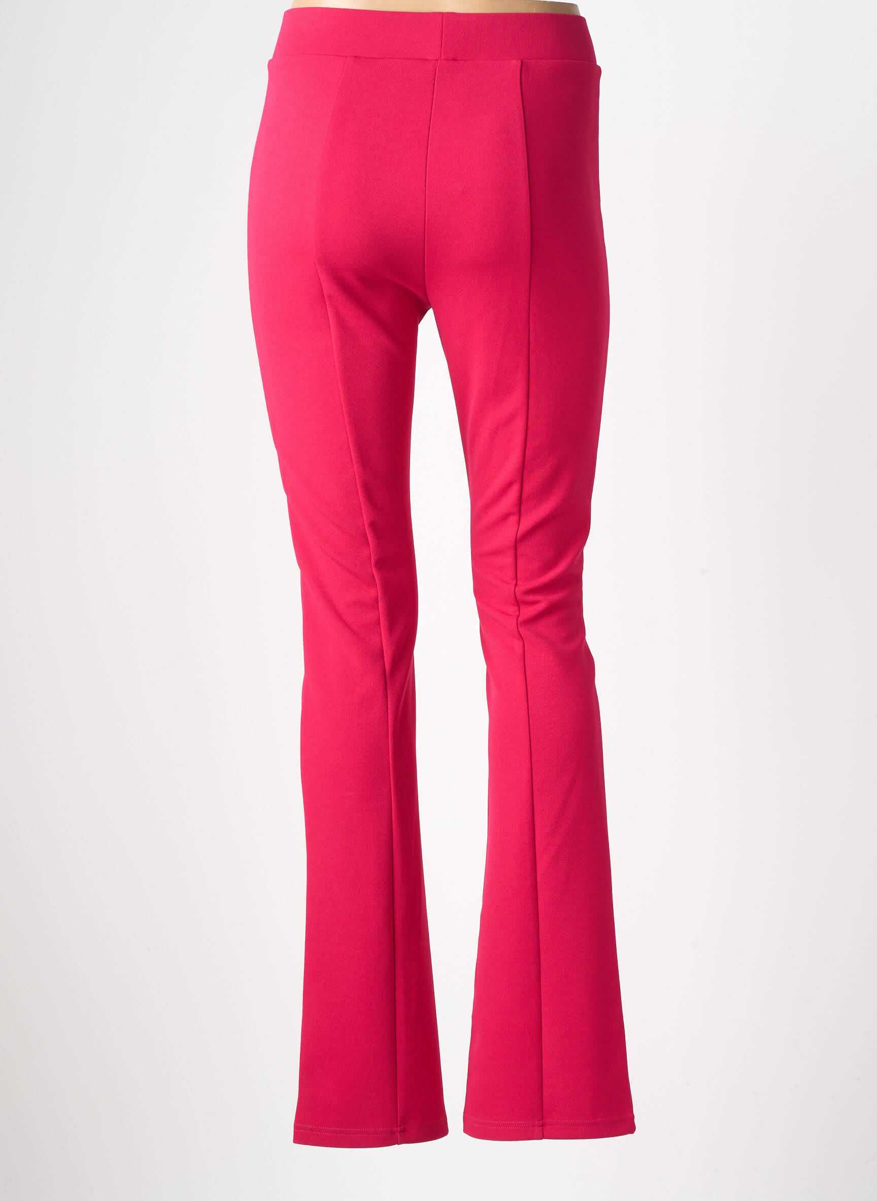 Pantalon flare stretch taille normale rose FRANK LYMAN femme