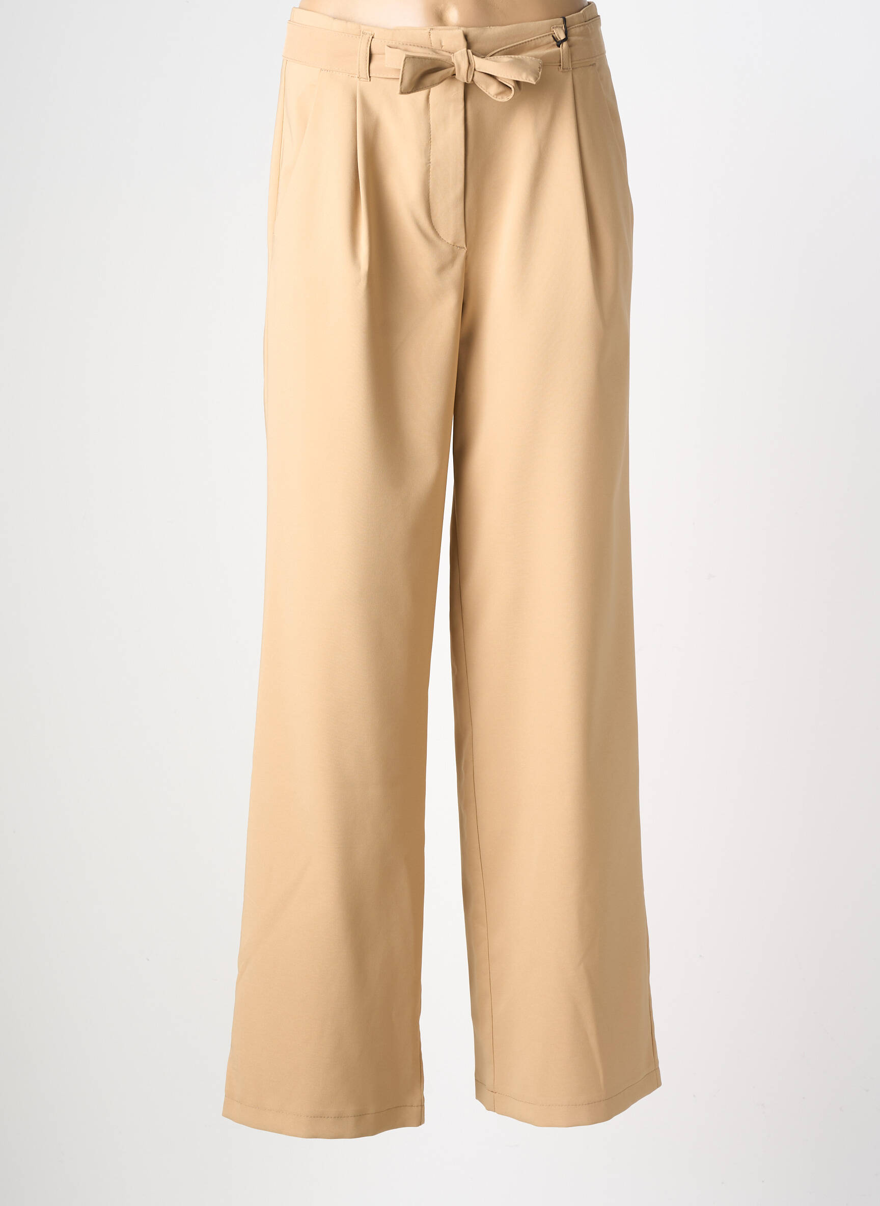 Pantalon large tissage popeline taille normale beige BETTY BARCLAY femme