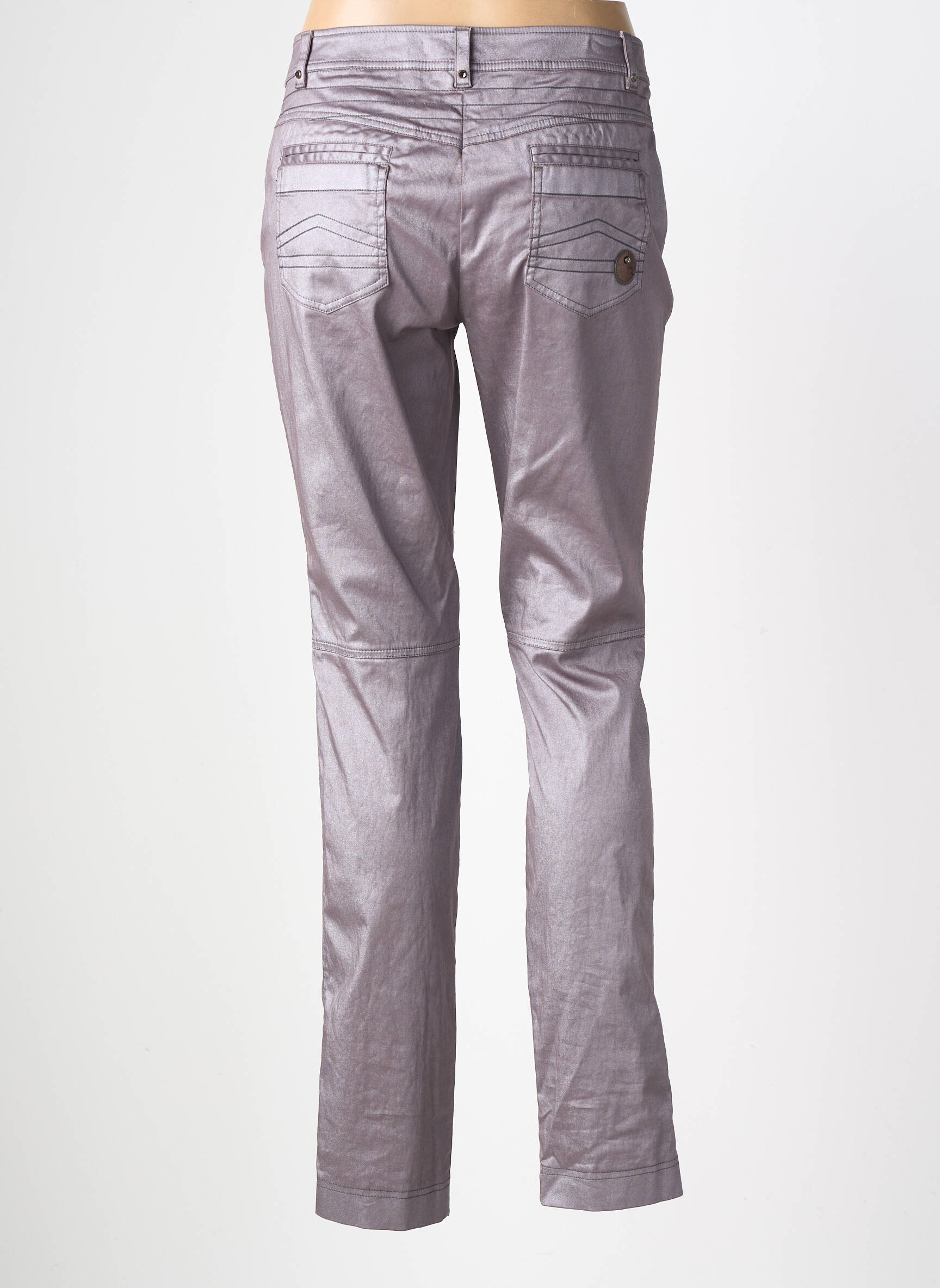 Pantalon droit stretch taille normale gris SPORTALM femme