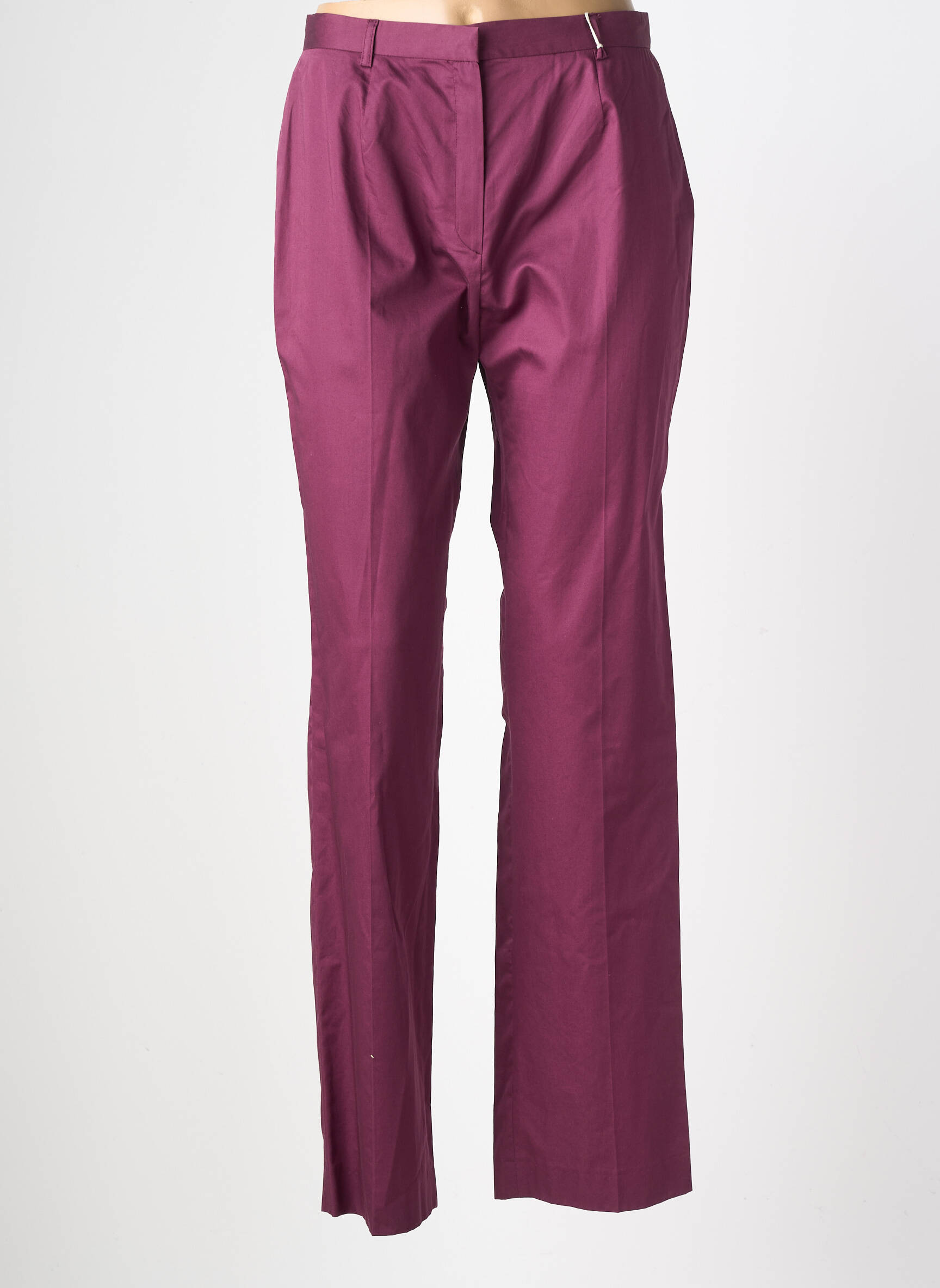 Pantalon droit tissage popeline taille normale violet GERARD DAREL femme