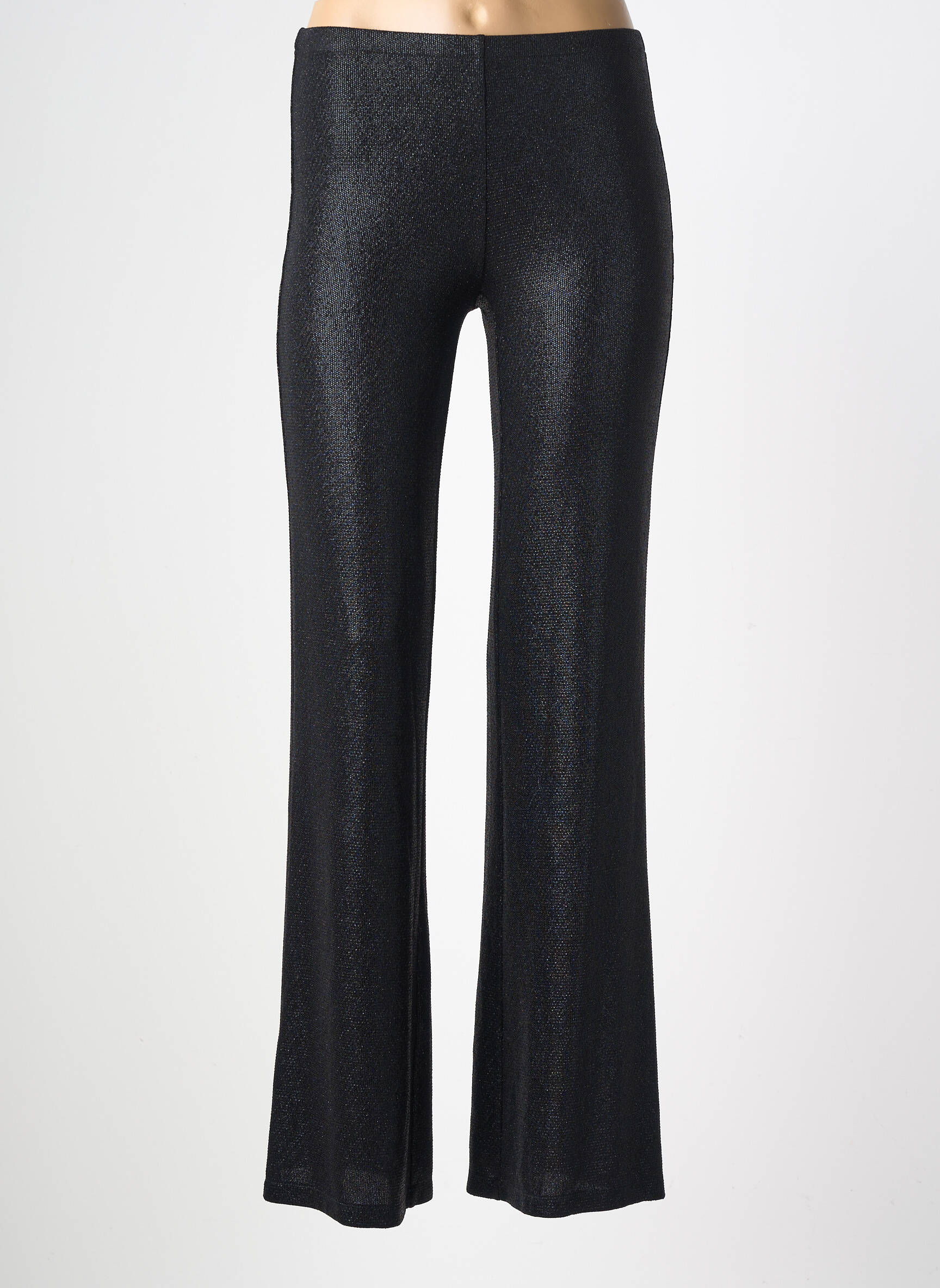 Pantalon droit stretch taille normale noir NATHALIE CHAIZE femme
