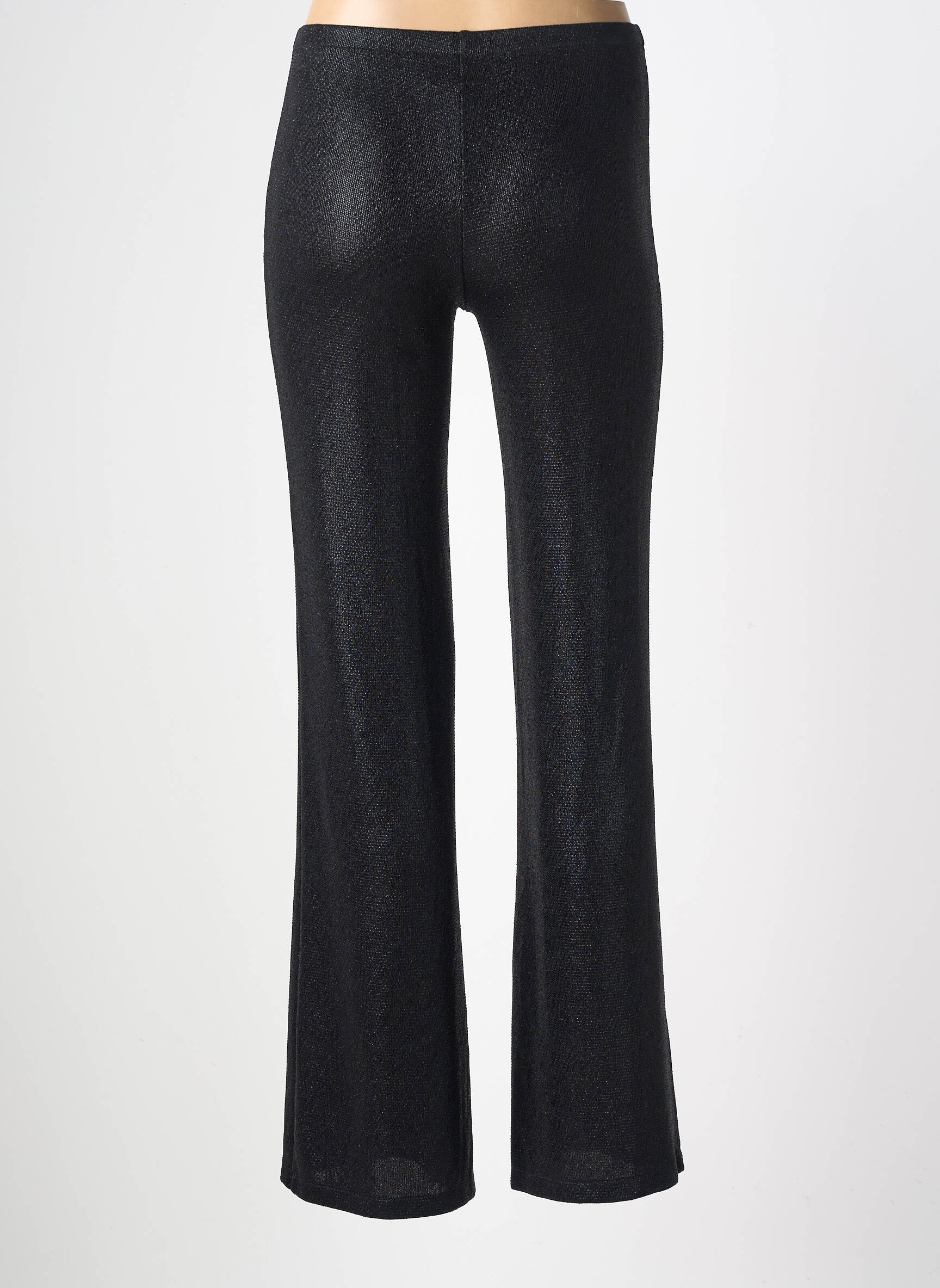 Pantalon droit stretch taille normale noir NATHALIE CHAIZE femme