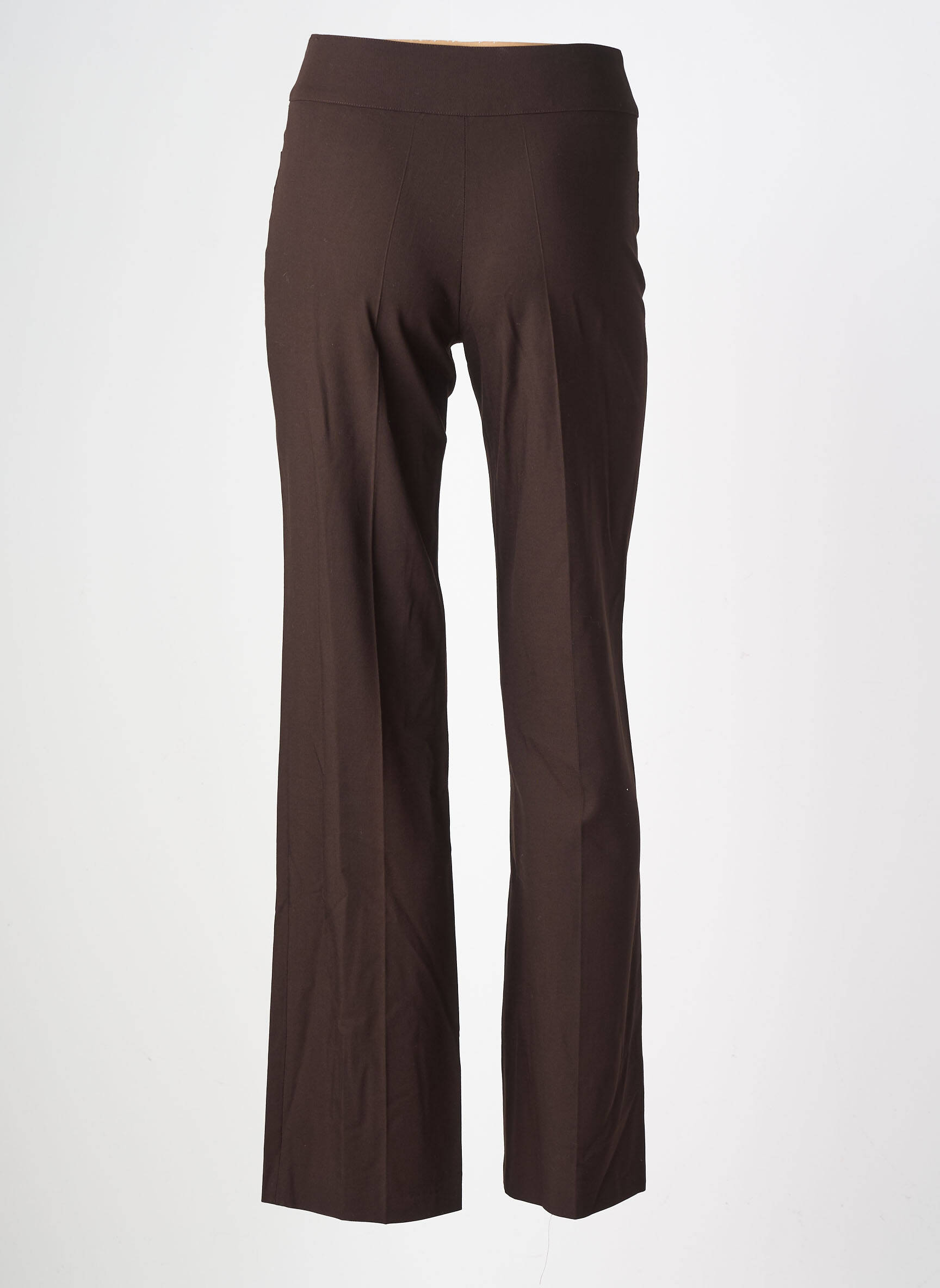 Pantalon droit stretch taille normale marron NATHALIE GARCON femme