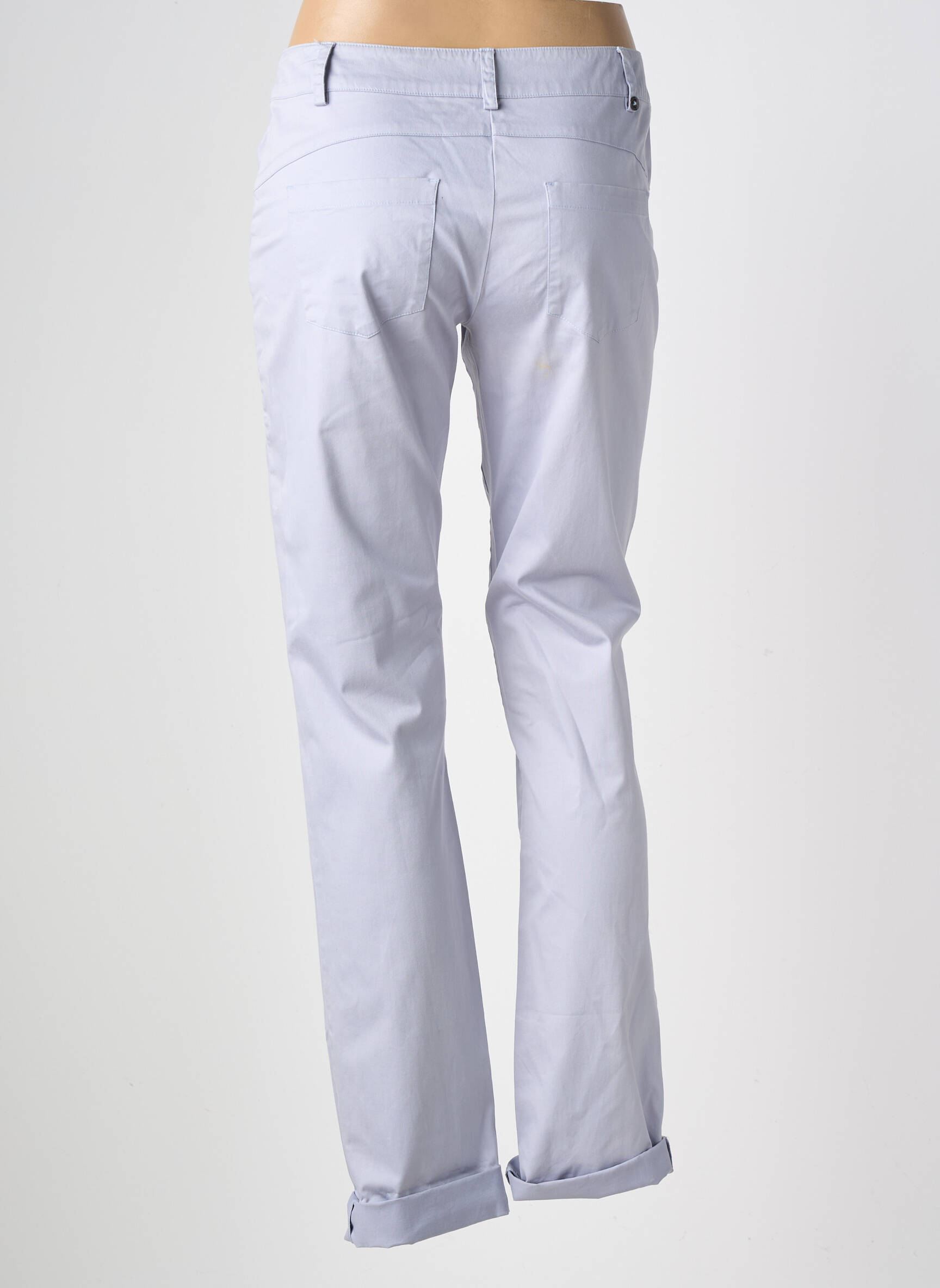 Pantalon droit stretch taille normale bleu PENNYBLACK femme