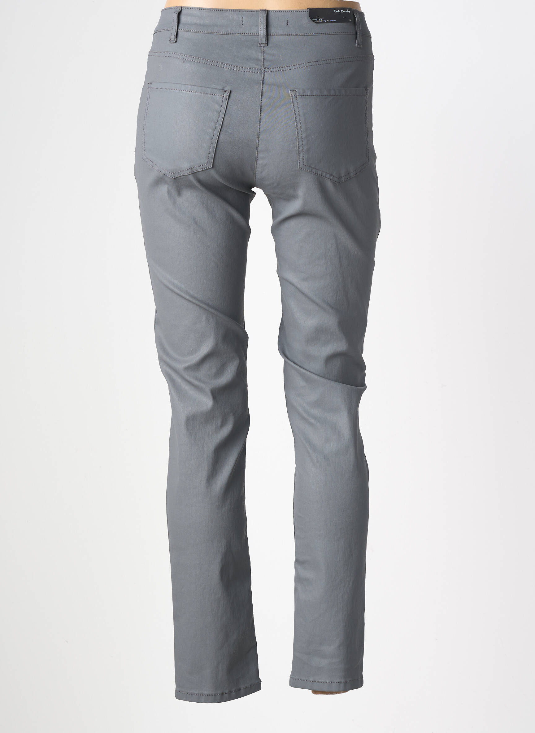 Pantalon slim stretch taille normale gris BETTY BARCLAY femme