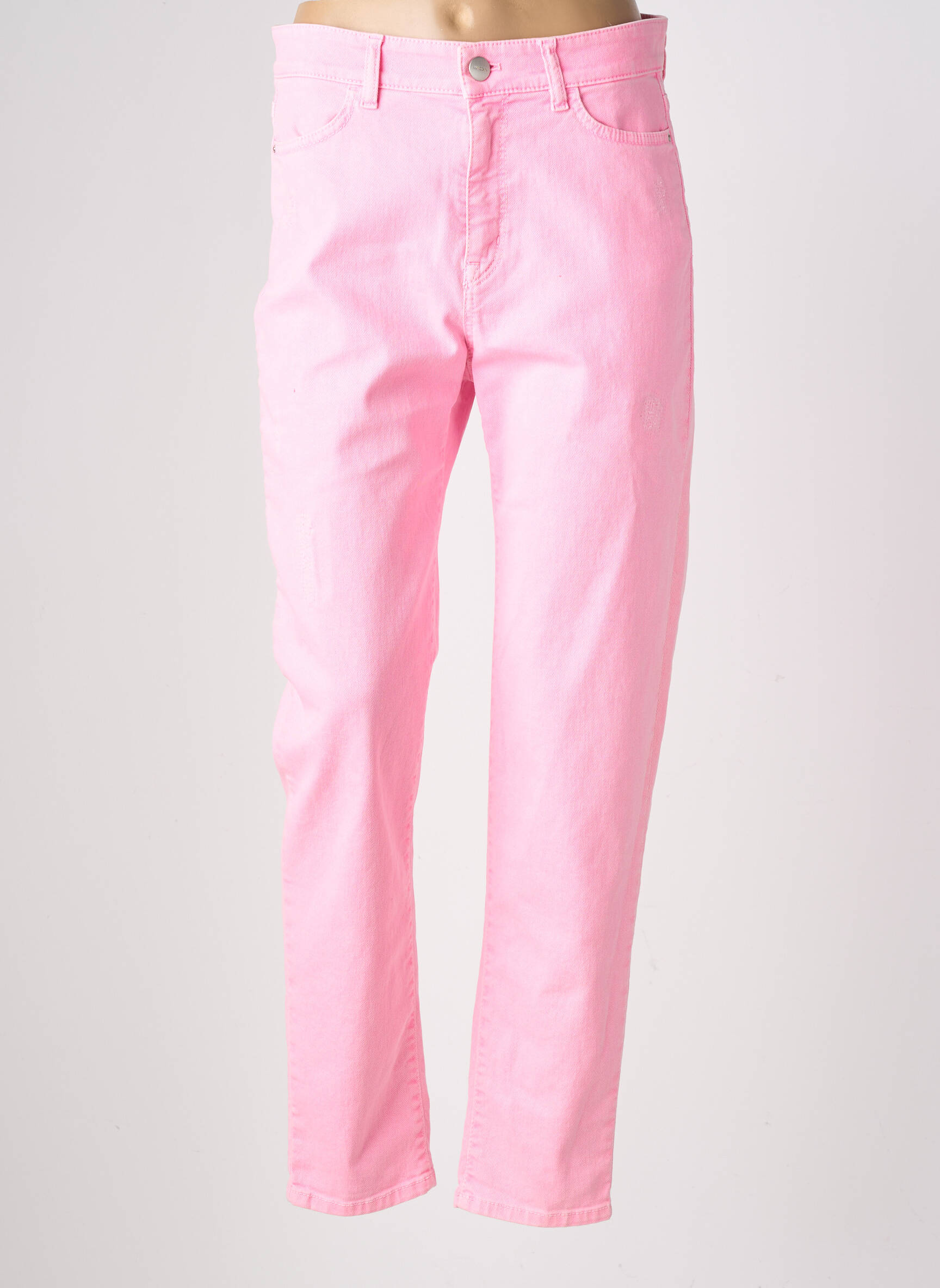 Jeans coupe droite stretch taille normale rose MARC CAIN femme