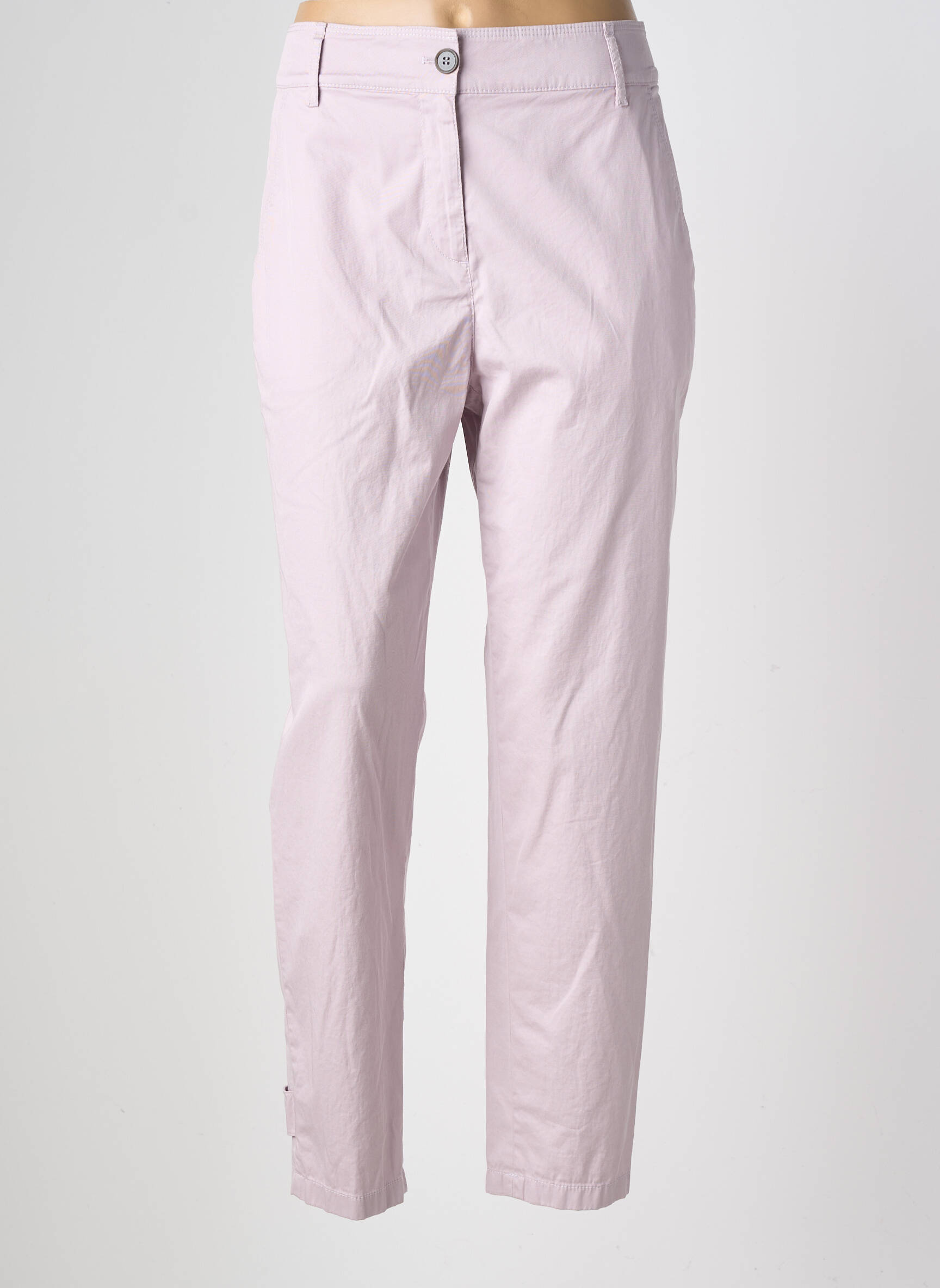Pantalon chino stretch taille normale violet MARC CAIN femme
