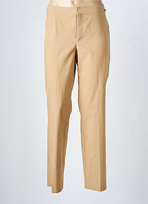Pantalon slim tissage popeline taille normale beige MEXX femme