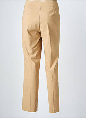 Pantalon slim tissage popeline taille normale beige MEXX femme